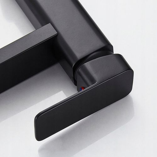 CZARNA BATERIA UMYWALKOWA STOJĄCA ŁAZIENKOWA CUBIC LOFT KRAN DO UMYWALKI na Arena.pl