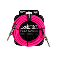 Kabel instrumentalny gitarowy mono JACK 6m Ernie Ball P06418 - różowy