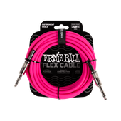 Kabel instrumentalny gitarowy mono JACK 6m Ernie Ball P06418 - różowy