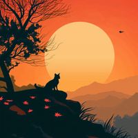 Plakat 60x60cm Kocie Wzgórze