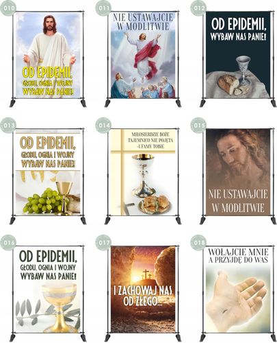 BANER NA BOŻE CIAŁO dekoracja OŁTARZA STOP WOJNIE na Arena.pl