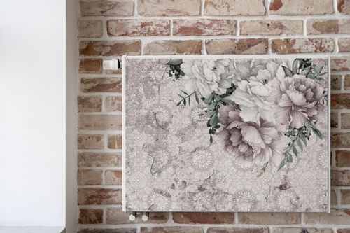 Mata MAGNETYCZNA Na Grzejnik Peonie Styl Retro Ornamenty 120cm x 60cm na Arena.pl