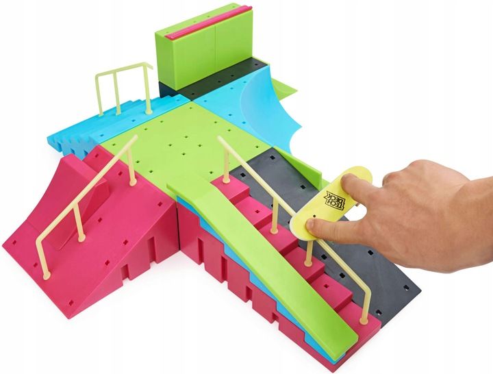 TECH DECK RAMPA NEON PARK DESKOROLKI SKATEPARK zdjęcie 3