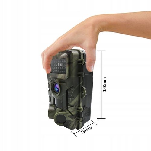 Kamera Leśna Fotopułapka Myśliwska Ip66 Czujnik Ruchu IR Tryb Nocny na Arena.pl