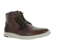 Lee Cooper Trzewiki męskie skórzane - Zamek, wiązane - rozmiar 41 - Brązowe