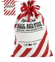 PŁÓCIENNY TRWAŁY WOREK MIKOŁAJA PREZENTY PERSONALIZOWANY 70cm