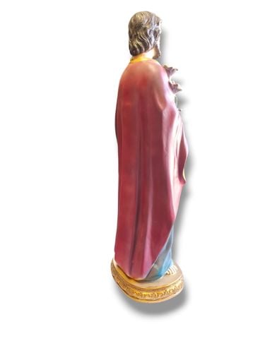 Figura Święty Józef Z Jezusem 62 Cm Ręcznie Malowana – Włoska na Arena.pl