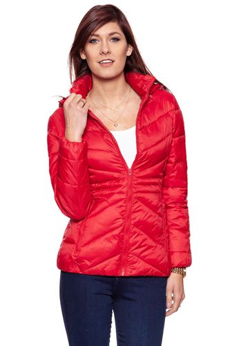 DAMSKA KURTKA ZIMOWA WRANGLER SHORT PUFFER SALSA RED W4124V5WN S na Arena.pl