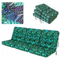 Poduszki na Huśtawkę, Ławkę Ogrodową, Zestaw 3 poduch wodoodpornych 180 cm