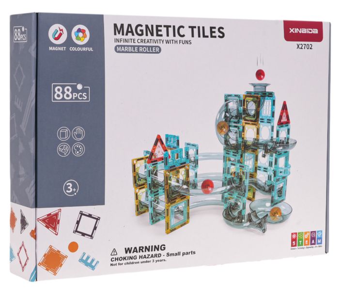 Klocki Magnetyczne Tor Kulka 88El. zdjęcie 1
