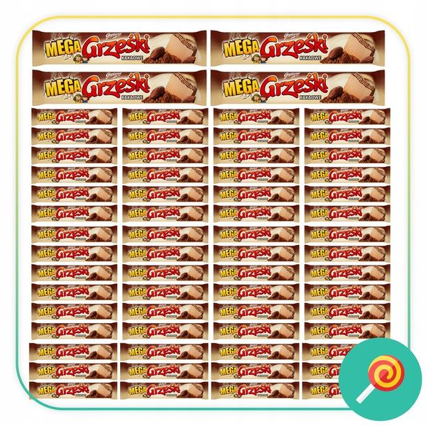 GRZEŚKI MEGA bez polewy 34g - 64szt Promocja zdjęcie 6