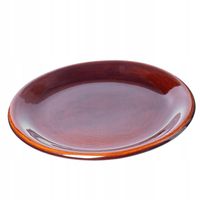 Kadax Talerz Obiadowy Płytki Kamionka 24cm Brąz