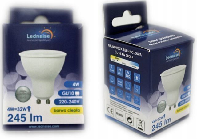 ŻARÓWKA DIODOWA MR16 6W-375lm ZIMNA/CIEPŁA 12V zdjęcie 5