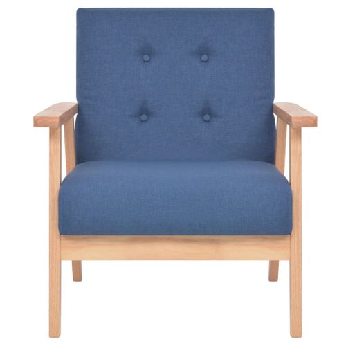 Fotel tapicerowany, niebieski na Arena.pl