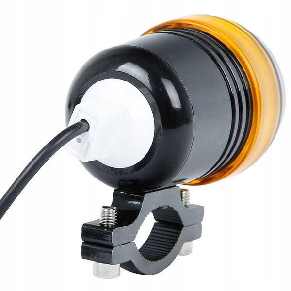 2 X Halogen Motocyklowy U3 Z Ringiem Pomarancz+Wł zdjęcie 5