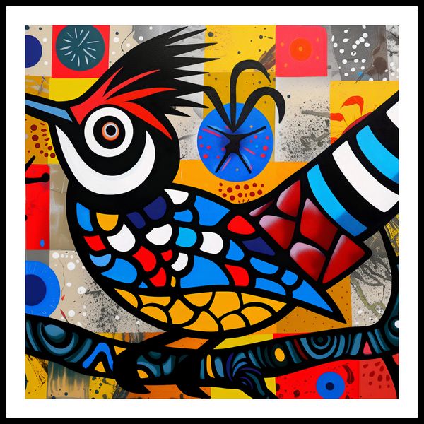 Plakat 90x90cm Ptak Na Wznak zdjęcie 3