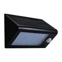 Solarna lampa zewnętrzna BOX 307637 Polux elewacyjna LED 5,5W 6400K z czujnikiem IP44 czarna