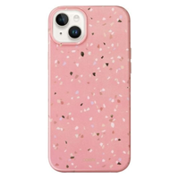 uniq etui coehl terrazzo iphone 14 / 15/ 13 6,1 różowy/coral pink