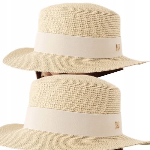 KAPELUSZ SŁOMKOWY LETNI PLAŻOWY MODNY KOBIECY DAMSKI KOBIECY KOLORY 2372 na Arena.pl