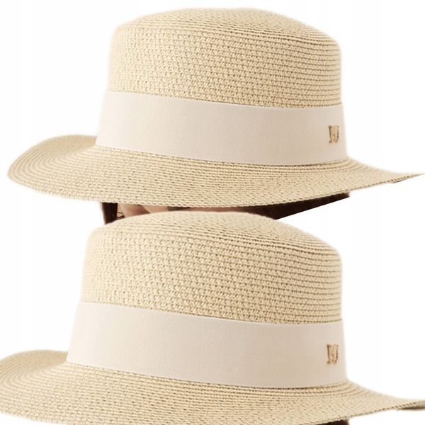KAPELUSZ SŁOMKOWY LETNI PLAŻOWY MODNY KOBIECY DAMSKI KOBIECY KOLORY 2372 zdjęcie 9