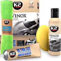 K2 Zestaw Do Usuwania Rys Zarysowań Lakieru Pasta Ultra Cut 4x Mikrofibra