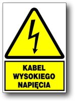 ZEO/A-4 znak elektryczny KABEL WYSOKIEGO NAPIĘCIA