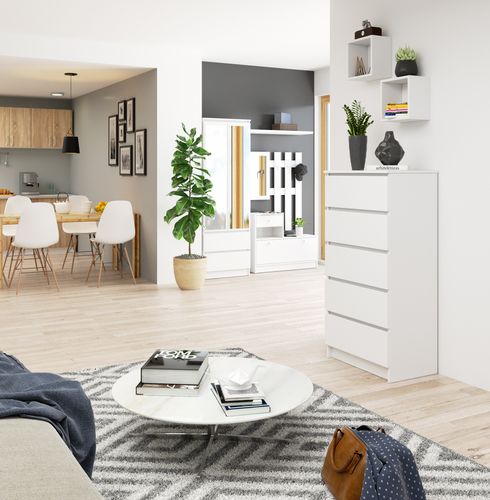 KOMODA K 60 cm 5 SZUFLAD BIAŁA na Arena.pl