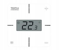 TECH R-8x dedykowany regulator pokojowy bezprzewodowy biały