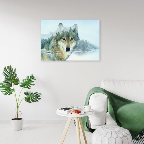 Obraz na płótnie – Canvas, Abstrakcja wilk 60x40 na Arena.pl