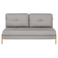 Sofa rozkładana jasnoszara EDLAND