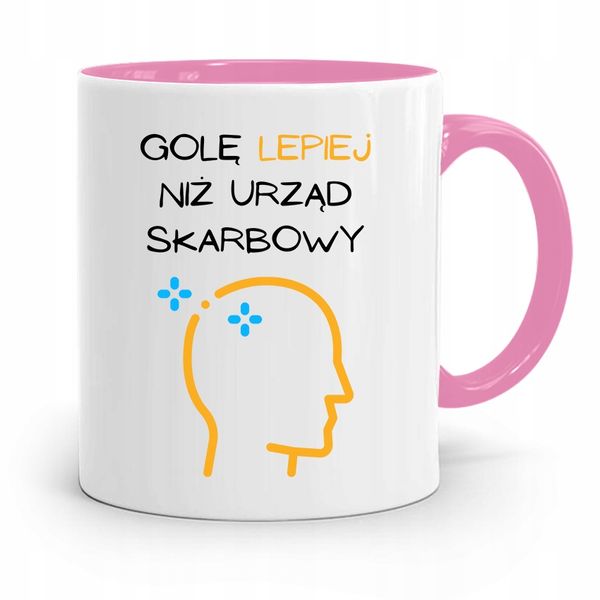 Kubek Różowy Dla Fryzjera Gole Lepiej Niż Urząd Z Nadrukiem Ze Zdjęciem zdjęcie 1