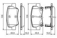 BOSCH KLOCKI HAMULCOWE TYŁ TOYOTA AVENSIS T27