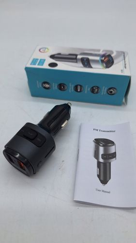 Transmiter FM do samochodu Bluetooth Ładowanie USB QC 3.0 Czarny na Arena.pl
