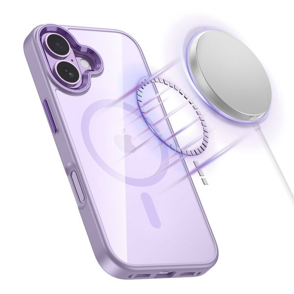 tech-protect magmat magsafe iphone 17 lavender/clear zdjęcie 4