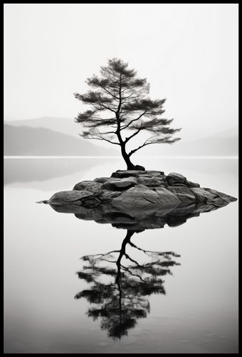 Plakat 68x101cm Samotne Drzewo na Arena.pl