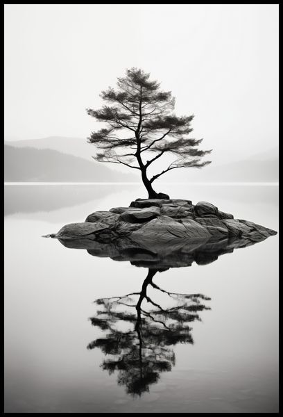 Plakat 68x101cm Samotne Drzewo zdjęcie 2