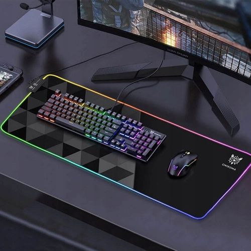 ONIKUMA MP006 GAMINGOWA PODKŁADKA POD MYSZ MYSZKĘ PODŚWIETLANA RGB 80x30 CM na Arena.pl