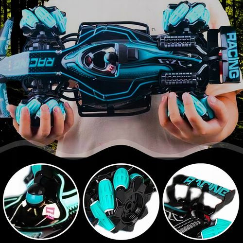 ZDALNIE STEROWANY DUŻY SAMOCHÓD DRIFT CAR AUTO STEROWANE GESTAMI RĘKI PILOT na Arena.pl