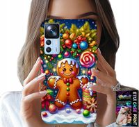 ETUI DO XIAOMI 12T / 12T PRO - PIERNIK, CUKIERKOWE WZORY ŚWIĘTA + SZKŁO