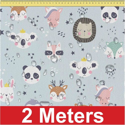 DreamRoots Wodoodporne Płótno Wzór w Głowy Zwierząt 160 cm x 200 cm na Arena.pl