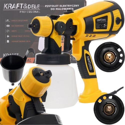 PISTOLET DO MALOWANIA ELEKTRYCZNY LAKIERNICZY 650W HVLP 800ml 32000 rpm na Arena.pl