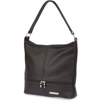 Ciemnobrązowa Skórzana Listonoszka Dwa Paski Beltimore I66