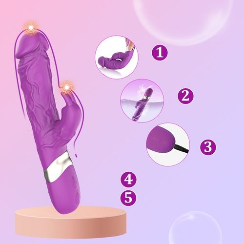 damski wibrator łechtaczk posuwisty z 7 różnymi funkcjami wibracji APP na Arena.pl