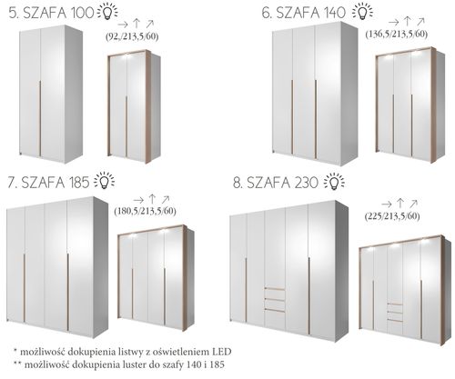Szafa 185 DREAM WHITE na Arena.pl