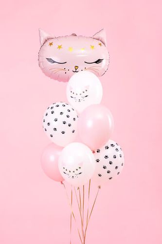 Balony Kotek białe 30 cm, 6 szt. na Arena.pl