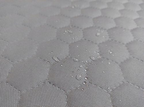 WODOODPORNA PIKOWANA PODUSZKA OGRODOWA PŁASKA MIÓD - HEKSAGON 40x60 szary na Arena.pl