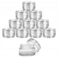 Pojemniczki Na Ozdoby Przezroczyste Słoiczki Zakręcane 3ml Zestaw 100