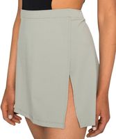 Dzień powszedni SPÓDNICA ANNA Z ROZCIĘCIEM khaki green dusty light L