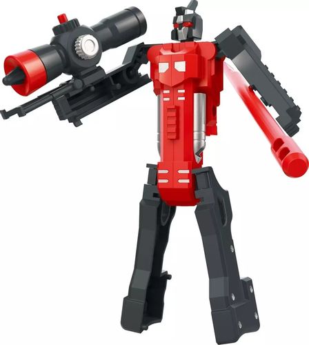 Karabin pistolet zabawka składana w robot EDDY TOYS 2w1 czerwony na Arena.pl