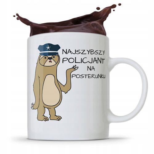 Kubek Prezent Dla Najszybszego Policjanta Z Nadrukiem Ze Zdjęciem na Arena.pl